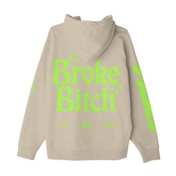 Tiny Meat Gang TMG Broke B Oversized Hoodie Merch Sz S - Picture 1 of 7